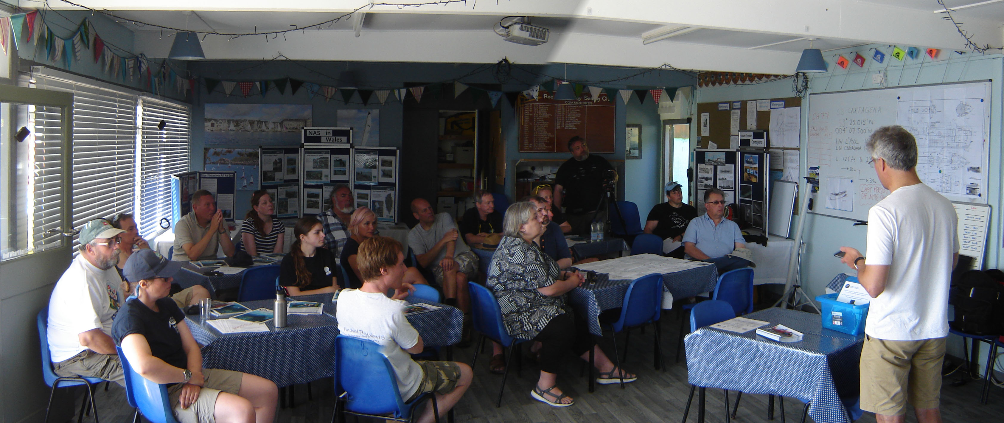 Dive Club Briefing on Sunday Morning